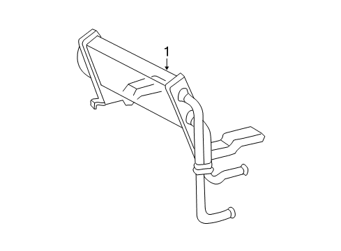 2000 Ford Expedition Oil Cooler, Front Diagram for F75Z-3D746-FA