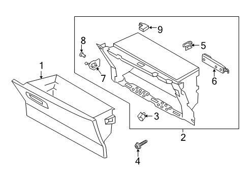 2024 Lincoln Corsair Glove Box Diagram