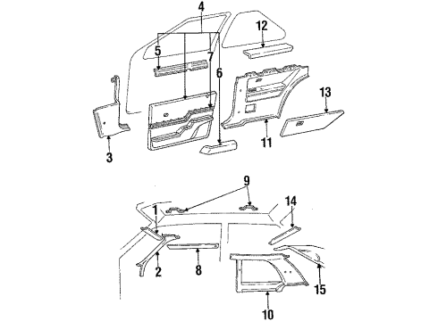 1986 Ford Tempo Back Glass Diagram