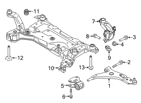 2017 Ford Escape Front Suspension Components Diagram