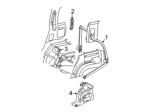 2002 Ford Explorer Rear Seat Belts Diagram