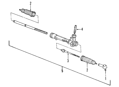 2000 Mercury Cougar P/S Pump & Hoses Diagram