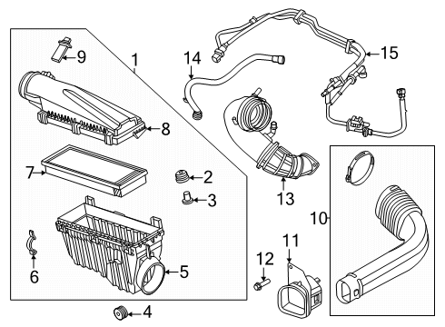 2025 Ford Explorer Air Intake Diagram