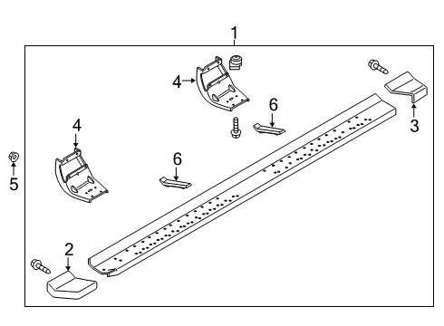 2019 Ford F-250 Super Duty Running Board Diagram 12 - Thumbnail