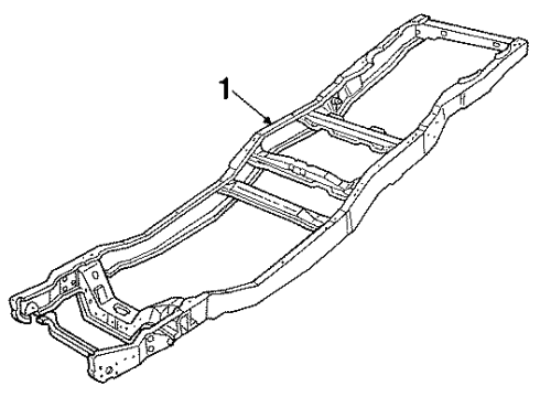 1990 Ford F-250 Frame & Components Diagram 2 - Thumbnail