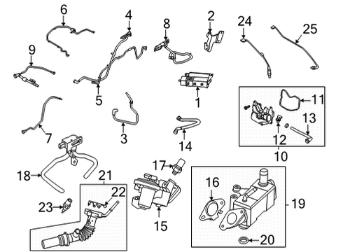 2021 Lincoln Corsair Tube Assembly - Fuel Vapour Separator Diagram for LX6Z-9D289-SM