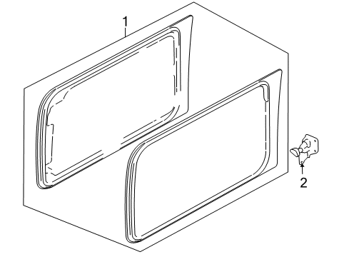 2015 Lincoln Navigator Glass & Hardware - Quarter Panel Diagram