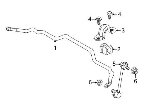 2011 Mercury Mariner Stabilizer Bar & Components Diagram