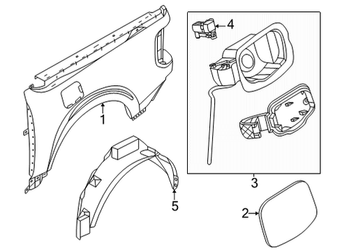 2024 Ford Maverick Fuel Door Diagram