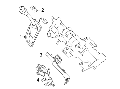 2011 Mercury Grand Marquis Gear Shift Control - AT Diagram