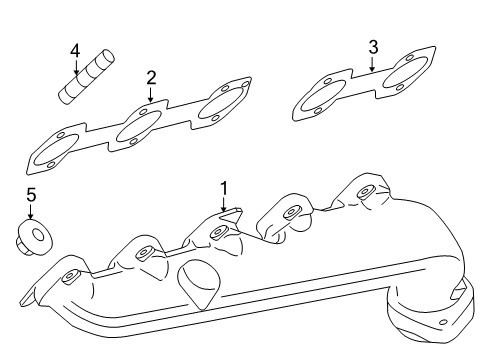 2008 Ford E-350 Super Duty Exhaust Manifold Diagram 2 - Thumbnail