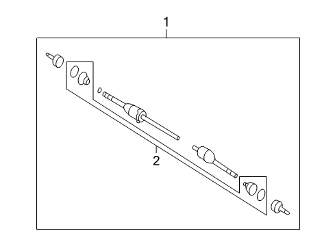 2007 Ford Freestyle Drive Axles - Front Diagram