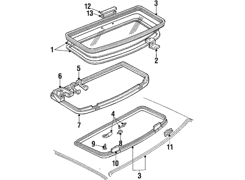 1985 Mercury Capri Sunroof Diagram