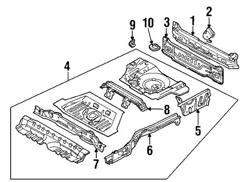 1999 Ford Escort Rear Body Diagram