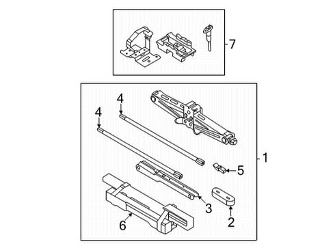 2024 Ford Maverick Jack & Components Diagram
