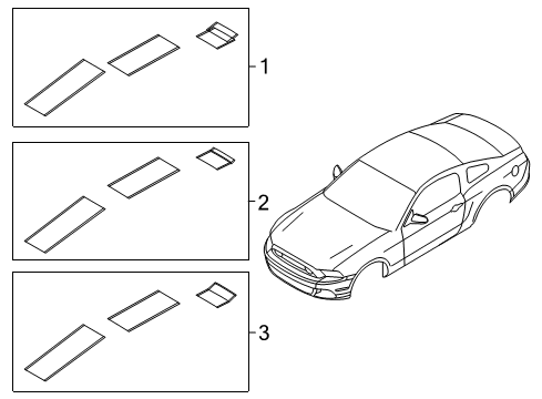 2013 Ford Mustang Stripe Tape Diagram 3 - Thumbnail