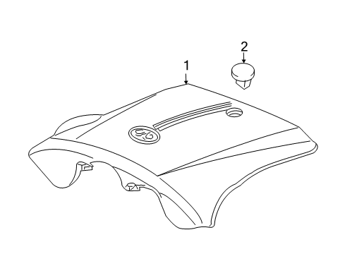 2003 Mercury Grand Marquis Cover Assembly Nut Diagram for -N808455-S100