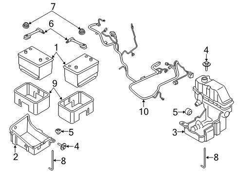 2022 Ford F-350 Super Duty Battery Diagram