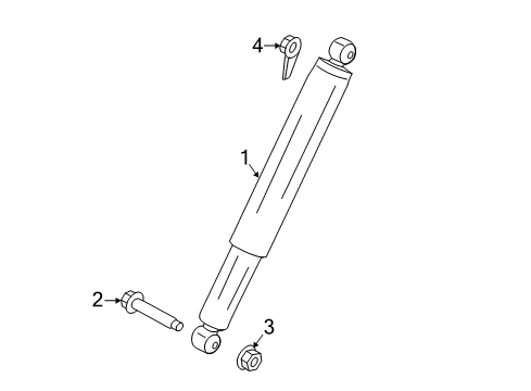 2021 Ford F-250 Super Duty Shocks & Components Diagram