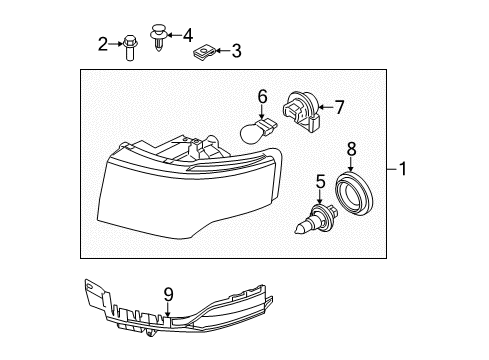 2011 Ford Flex Bulbs Diagram