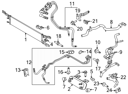 2024 Ford Bronco Trans Oil Cooler Diagram