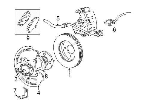 2004 Ford Mustang Anti-Lock Brakes Diagram