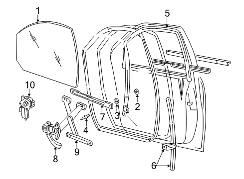 2004 Mercury Monterey Door Diagram