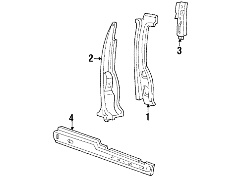 2003 Ford Windstar Center Pillar & Rocker Diagram 2 - Thumbnail