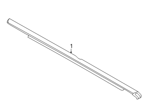 2024 Ford Bronco Exterior Trim - Rear Door Diagram