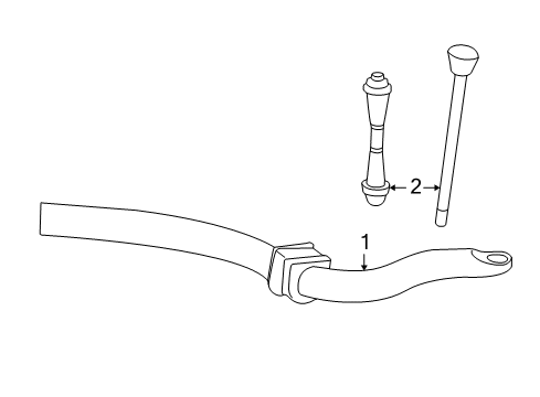 2003 Lincoln Aviator Stabilizer Bar & Components Diagram