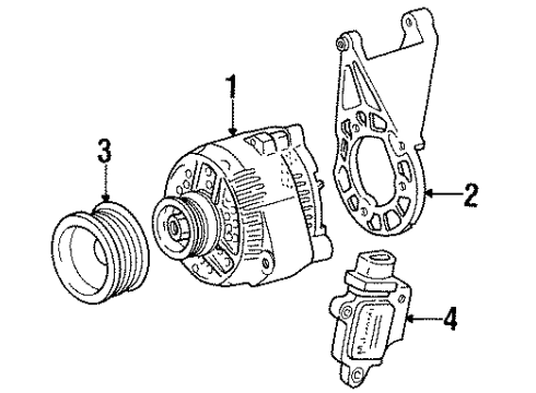 1992 Ford Taurus Alternator Diagram 4 - Thumbnail