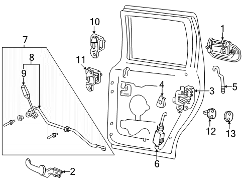1999 Lincoln Navigator Knob, Inner Diagram for F75Z-7821850-AAC