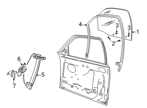 2004 Ford Crown Victoria Front Door Diagram