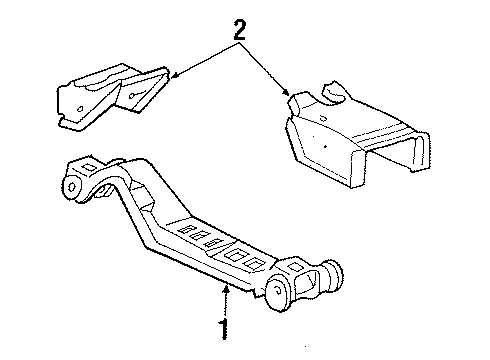 1987 Ford Thunderbird Engine & Trans Mounting Diagram 2 - Thumbnail