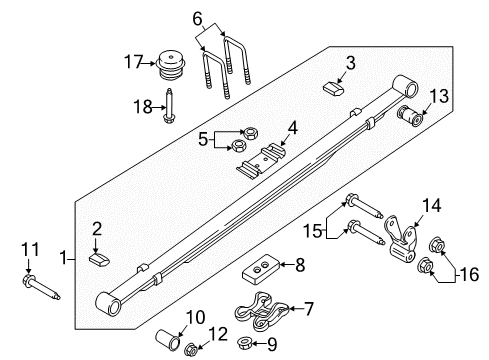 2018 Ford F-150 Rear Suspension Components Diagram