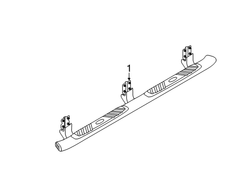 2013 Ford F-250 Super Duty Running Board Diagram 6 - Thumbnail