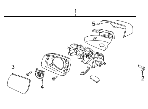 2022 Ford Ranger Mirrors Diagram