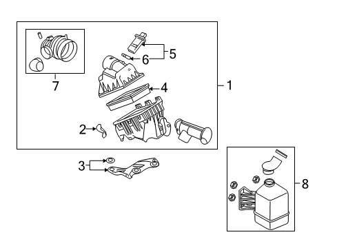 2007 Mercury Milan Air Intake Diagram