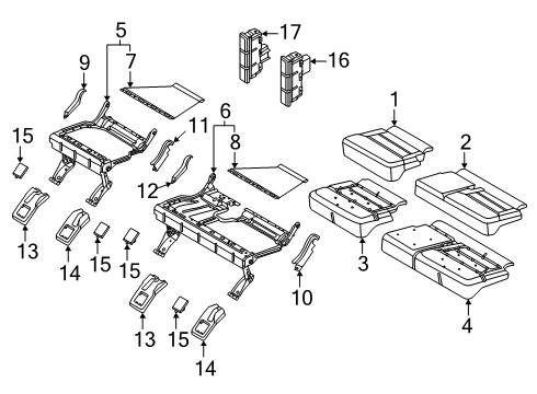 2025 Ford Expedition Third Row Seats Diagram 2 - Thumbnail