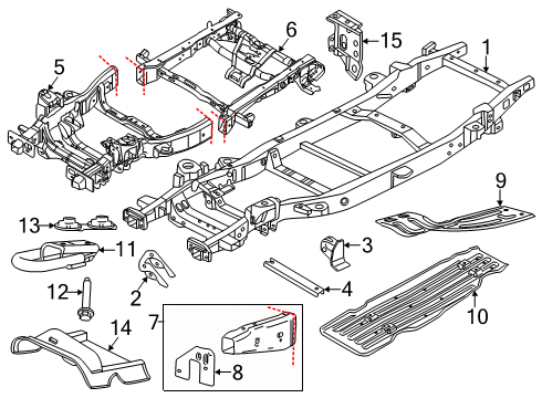 2024 Ford F-150 Frame & Components Diagram