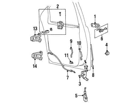 1998 Ford Windstar Door Diagram