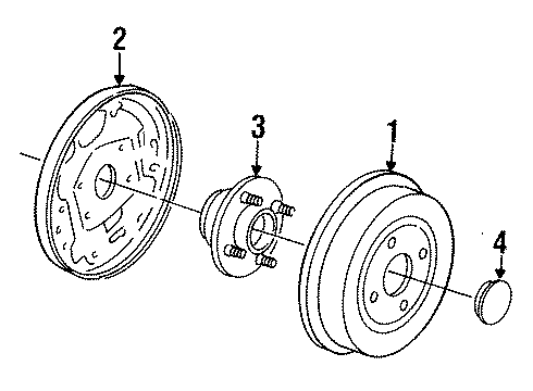 2000 Mercury Mystique Rear Brakes Diagram