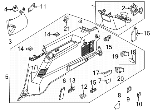 2025 Lincoln Navigator Front Console Diagram