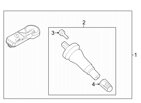 2024 Ford F-150 Lightning Tire Pressure Monitoring Diagram