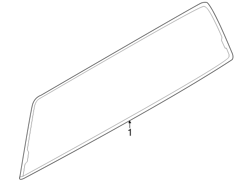 2025 Ford F-250 Super Duty Glass & Hardware - Back Glass Diagram 2 - Thumbnail