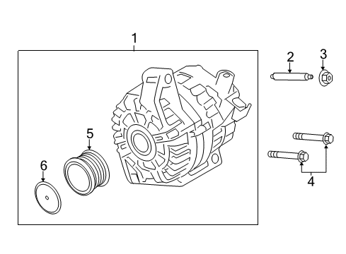 2018 Ford Focus Pulley Diagram for CM5Z-10344-F