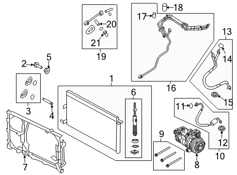 2015 Lincoln Navigator A/C Compressor Diagram