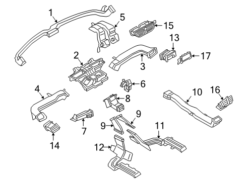 2024 Ford Escape Ducts Diagram