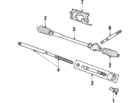 1984 Mercury Lynx Manual Steering Gear Diagram
