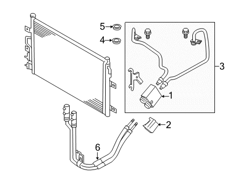 2013 Lincoln MKS Trans Oil Cooler Diagram